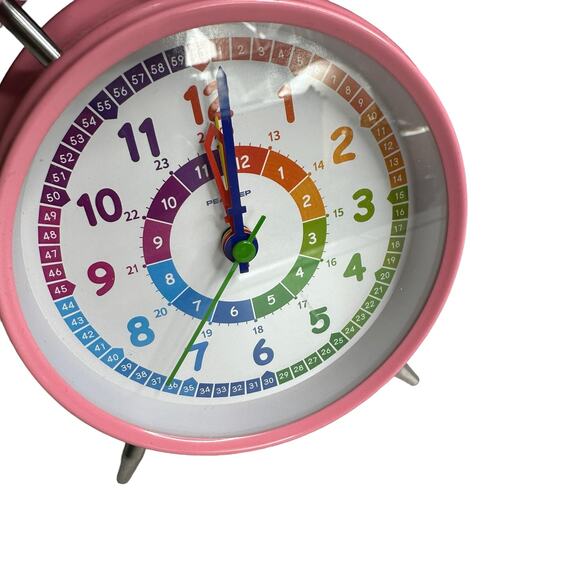 Retro Alarm Clock Bubble Gum Pink - Picture 2 of 4